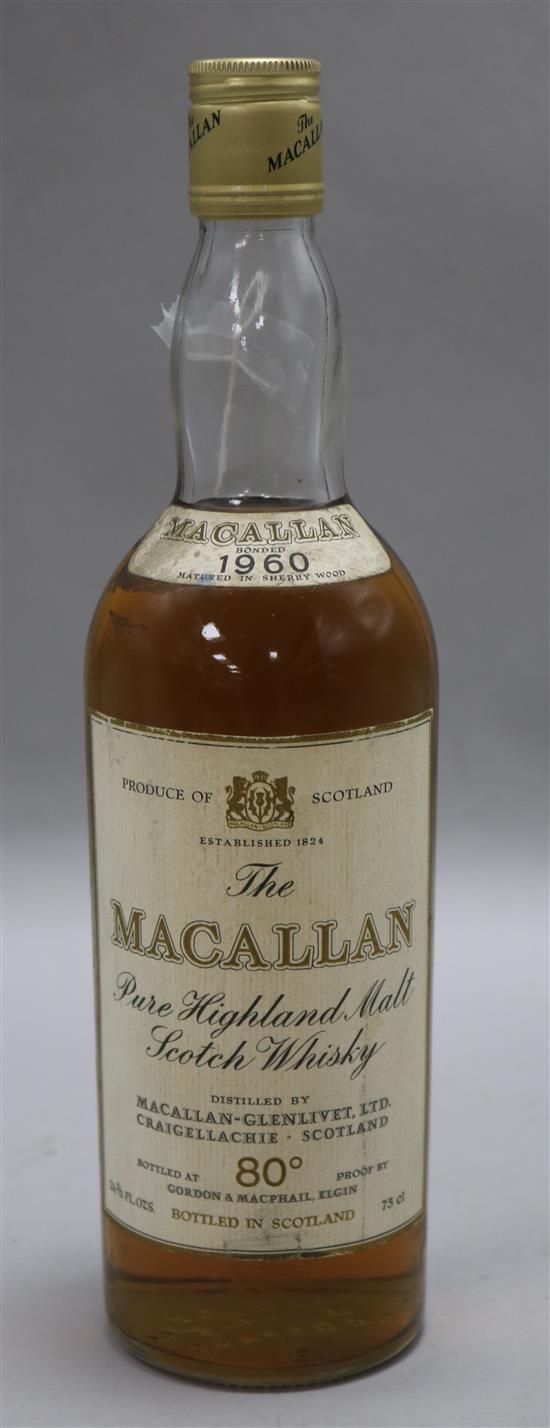 One bottle of The Macallan, 1960